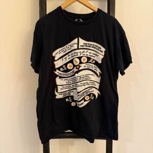 Vintage TeePublic Black XL Graphic T Shirt Men 100% Cotton  Inspirational Quotes